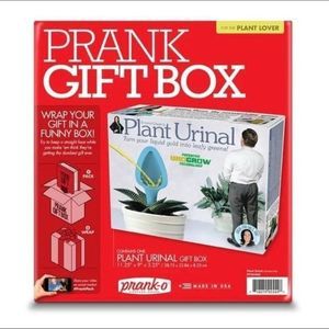 Prank Pack Funny Gag Joke Gift Box PLANT URINAL 11.25 x 9 x 3.25 Christmas Holid